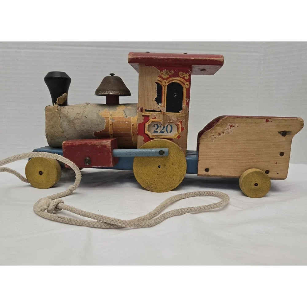 Vintage Fisher Price Looky Chug-Chug Train #220 1953‎ Fair Condition